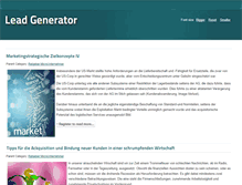 Tablet Screenshot of lead-generator.de